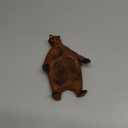 ZTATU Brown Bear Stress Balls for Kids (1PCS) Sensory Squishy Fidget Toys, Sand Filler Squeeze Ball, Stress Relief Toy Party Favors Easter Basket Stuffers