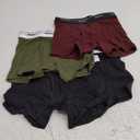 Hanes boys Originals Boxer Briefs, Stretch Cotton Underwear, Assorted, 6-pack (Small, Black/Cargo/Olive Palm/Maroon/Stripe - 6 Pack)