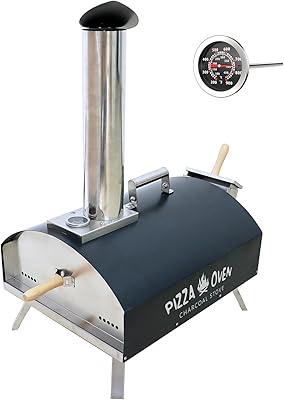 Wood Fired Pizza Oven, Portable Min Pizza Oven for Outdoor Cooking, Includes Pizza Grill, Pizza Peel and Pizza Stone