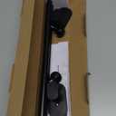 Curtain Rods No Drilling 32 to 86 Inch, HOTOZON 5/8 Inches No Drill Curtain Rods for Windows 55 to 82 Inches(4.5-6.8 ft), Renter Friendly Adjustable Small Drapery Rod for Lightweight Curtains, Black