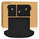 Cargo Mat with Backrest Protection for 2026 KIA Sportage（fit for Fuel&Hybrid）,TPE All Weather Protection Cargo Liner with Velcro Rear Seats Backrest car Accessories-Black