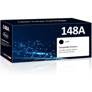 148A Toner Cartridges 2-Pack (with Chip) Compatible 148A 148X W1480A W1480X Toner Cartridges with HP Pro 4001dw 4001dn 4001n MFP 4101fdw 4101fdn Printer (Black, 2pack, 2X 2,900 Pages )
