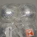 Suwimut 4 Pack Mirror Disco Ball, 6 Inch Cool and Fun Silver Hanging Disco Ball with Attached String for a Party or Dj Light Effect, Party Decorations, Home Decorations, Stage Props
