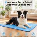 Dog Cooling Mat, Arc-Chill Cooling Fiber Self-Cooling Pad for Dogs - 40" x 28" Washable Non-Toxic Summer Pet Mat, Non-Slip Foldable Portable Soft Pad for Indoor Outdoor/Kennel Sofa Bed Floor Car
