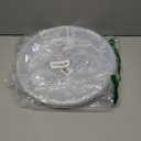 FUIJOL 6 Pack Clear Plant Saucer 12 Inch, Durable Plant Drip Trays Saucers for Pots, No Holes Water Catcher Trays for Indoor Outdoor Planter, Sturdy Base Plate(12", Clear)