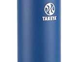 Takeya Originals 24 oz Vacuum Insulated Stainless Steel Water Bottle with Spout Lid, Navy