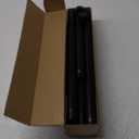 Curtain Rods for Windows 32-96 Inch, 1 Inch Adjustable Black Curtain Rod Set with Brackets, Easy Install