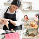 3 x 1 Pcs Christmas Party Cake Decoration Fondant Mold, Elk Candy Lollipop Silicone Mold for Chocolate Cookie Flower Paste Dough Gum Mousse Clay Resin Plaster Easy to Clean and Demold