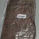 Smiry 2 Pack Rectangle Table Cloth 6 Foot, Waterproof Elastic Fitted Tablecloths, Windproof Washable Polyester Table Cover for Picnic, Camping, Outdoor (Brown, 30"x72")