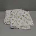 AQOTHES Christmas Tree White Throw Pillow Covers 24x24inch, Set of 2 Winter Holiday Decorative Faux Fur Fuzzy Pillows Covers with Glitter Printed for Christmas Decor Sofa Couch Home