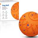 Interactive Dog Ball, Automatic Moving, Bouncing and Rotating, Silent Foam Material, IP54 Waterproof Rating, Smart Active Rolling, Stimulation Toys for Medium and to Keep Them Busy (Orange)