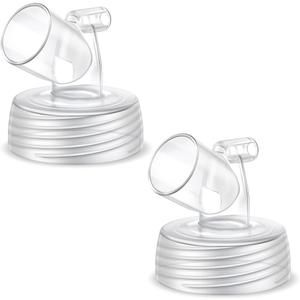 2pcs Wide Mouth Connector Compatible with Spectra S1 S2 9 Plus Pump, Compatible with Medela PersonalFit Shield, Pumpin Pal Shield, Lansinoh ComfortFit, Maymom MyFit Shields, MyFit Crater Shield 2pcs Wide Mouth Connector Compatible with Spectra S1 S2 9 Plus Pump, Compatible with Medela PersonalFit Shield, Pumpin Pal Shield, Lansinoh ComfortFit, Maymom MyFit Shields, MyFit Crater Shield