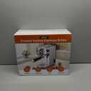 Espresso Machine with Milk Frother, 20 Bar Pressure Espresso Maker, with 44OZ Removable Tank, Compact Stainless Steel Coffee Machine for Home, Office, Latte, Cappuccino, Macchiato, Silver