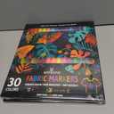 2 x WINSONS 30 Fabric Markers Pens Set, Indelible & Permanent Fabric Paint Pens, Fine Tip Textile Marker Pen for Clothing, Laundry-Safe Art Markers, Non-Toxic, Quick-Dry