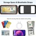 Bike Phone Holder, Water Resistant Motorcycle Phone Mount with Sun-Visor Rain Cover Sensitive Touch Screen Bicycle Accessories Handlebar Cellphone Mount with 360 Rotation for Phones Under 7''