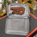 MOV COMPRA Lunch Bag for Women Men Double Deck Expandable Lunch Box,Large Lunch Bags,Leakproof Lunch Box Cooler Bag（Cow Print）