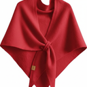 Women's Knit Triangle Scarf Shawl Tie Up Sweater Shawl Scarf Cashmere Shoulder Cardigan Cross Cape Top 2025