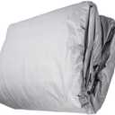 Heavy-Duty Boat Cover Cotton Boats Cover with Storage Bag Straps for V-Hull Tri-Hull Fishing Pro-Style Bass Runabout Boats Fits Boats Length 14-16ft Beam Width up to 90 Gray