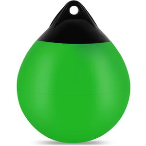 Boat Mooring Buoy 10/12/15 inch,Round Boat Fender Ball Boat Buoy Ball,Inflatable Boat Fender Dock Bumper Ball Anchor Buoy Suitable for Yachts Marinas Sailboats Ski Boats (11.4"x14", Green-1Pack)