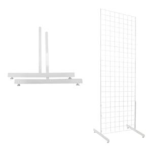 Black Wire Grid Display Legs - Set of 2 (for Use with Any Existing 2W Grid Or Slat Grid Panels)