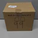 Wall Sconces Sets of 2, Retro Industrial Wall Lamps, Bathroom Vanity Sconces Wall Lighting with White Fabric Shade, Suitable for Bedroom Living Room Corridor Kitchen (Black1)