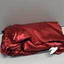 CozyLux Satin Sheets Twin Sheet Set - 3 Piece Silky Twin Bed Sheets, Luxury Burgundy Sheet Twin Size Bed Set with Smooth and Soft Microfiber, Includes 1 Fitted Sheet, 1 Flat Sheet and 1 Pillowcase