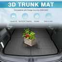 Mixsuper Custom Fit Cargo Liner for Dodge Journey 2009-2020, Cargo Mat for Journey Accessories All Weather Rear Trunk Liner Anti-Slip Durable, Black