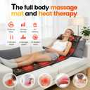 Full Body Massage Mat with Heat, Multiple Modes Neck Massager, Detachable Massage Mats for Full Body, Massage Pad Full Body with 9 Speed Settings and 10 Vibrating Motors for Office Home Use