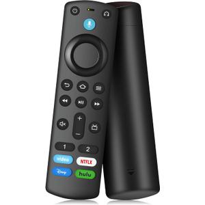 Replacement Voice Remote Control Fit for Fire Series Smart TV Stick (2nd&3rd Gen, 4K Max, 4K, Lite, HD), TV Cube, Smart TV (3rd Gen), for Hisense, Toshiba, Insignia, TCL, Omni Smart TV