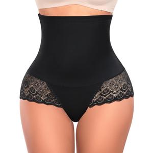 Tummy Control Shapewear Panties for Women High Waisted Shaping Underwear Lace Body Shaper Girdle (X-Large)