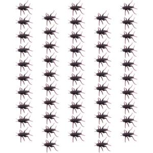 Toyvian Plastic Cricket Prank Props, Scary Pranks for Adults, Fake Realistic Cricket Fun Prop for Halloween Party Favor, Kids 50 Pieces (4.50X4.00X0.60CM)