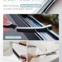 2 x SXhyf Cleaning Brush - Hard Bristle Crevice Cleaning Brush, Multifunctional Gap Scrub Brush, Kitchen Essentials, Bathroom Cleaner Tools for Household Use, Home, Window, Toilet, Stove (Green Bristle Black Handle)