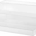 CiaoHER Large Acrylic Liquor Bottle Rack 3 Tier Clear Countertop Riser Display for Bar Coffee Leisure Station Retail Store Shop Grocery Collection Organizer Stand (16''-1pack)