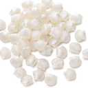 EVERMARKET 200 Pcs Acrylic Pearl Shell Beads for Jewelry Making White Color, Cute Seashell Beads with Box, Loose Beads for DIY Crafts