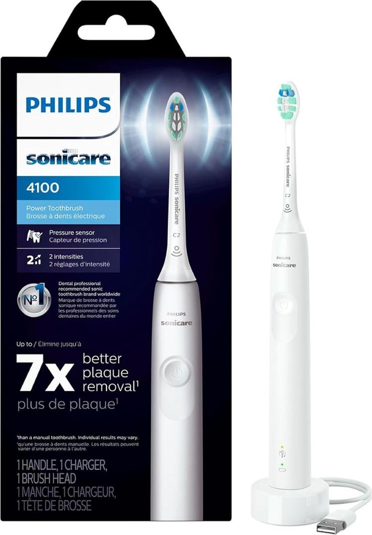 Click to see full view
	
	
Philips Sonicare Easy Clean Sonic Electric Toothbrush, HX6511/50