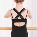 Arshiner Girls Ballet Leotards Dance Gymnastic Outfits Crisscross Straps Sleeveless Tank Dancewear Size 30