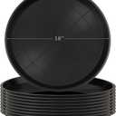 Eccliy 10 Packs 18 Inch Plastic Large Plant Saucers Heavy Duty Planter Trays Jumbo Flower Pot Saucers Plastic Water Trays for Indoors and Outdoors