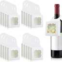 Megitzuu Bottle Hanging Gift Boxes, 40Pack Foldable Gift Treat Boxes with Window, Kraft Paper Favor Mini Charcuterie Boxes Hanger Candy Box for Party