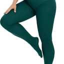 CozyWow Plus Size Tights for Women 80D Soft Solid Color Semi Opaque Pantyhose High Waist (XX-Large)