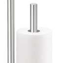 Toilet Paper Holder Stand, Toilet Paper Stand Brushed Nickel, Free Standing Toilet Paper Holder, Toilet Paper Storage by Bathth