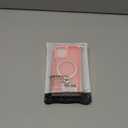 HuwaiH 360° Rotatable Magnetic Ring Stand for iPhone 12/12 pro Case, Compatible with MagSafe, Military-Grade Shockproof, Anti-Scratch Matte Translucent Phone Case for iPhone 12/12 pro(Pink)