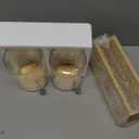 Yangbaga Ground Coffee Storage Container with Shelf, 245OZ Glass Coffee and Sugar Container Set, Coffee Canisters with Airtight Lids and Scoop, Food Storage Jars for Kitchen,Nuts,Tea,Sugar