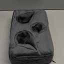 Couch Cup Holder Pillow, Couch Drinks Remotes Holder for Center of Couch, for Sofa, Bed, RV, Car (Gray)