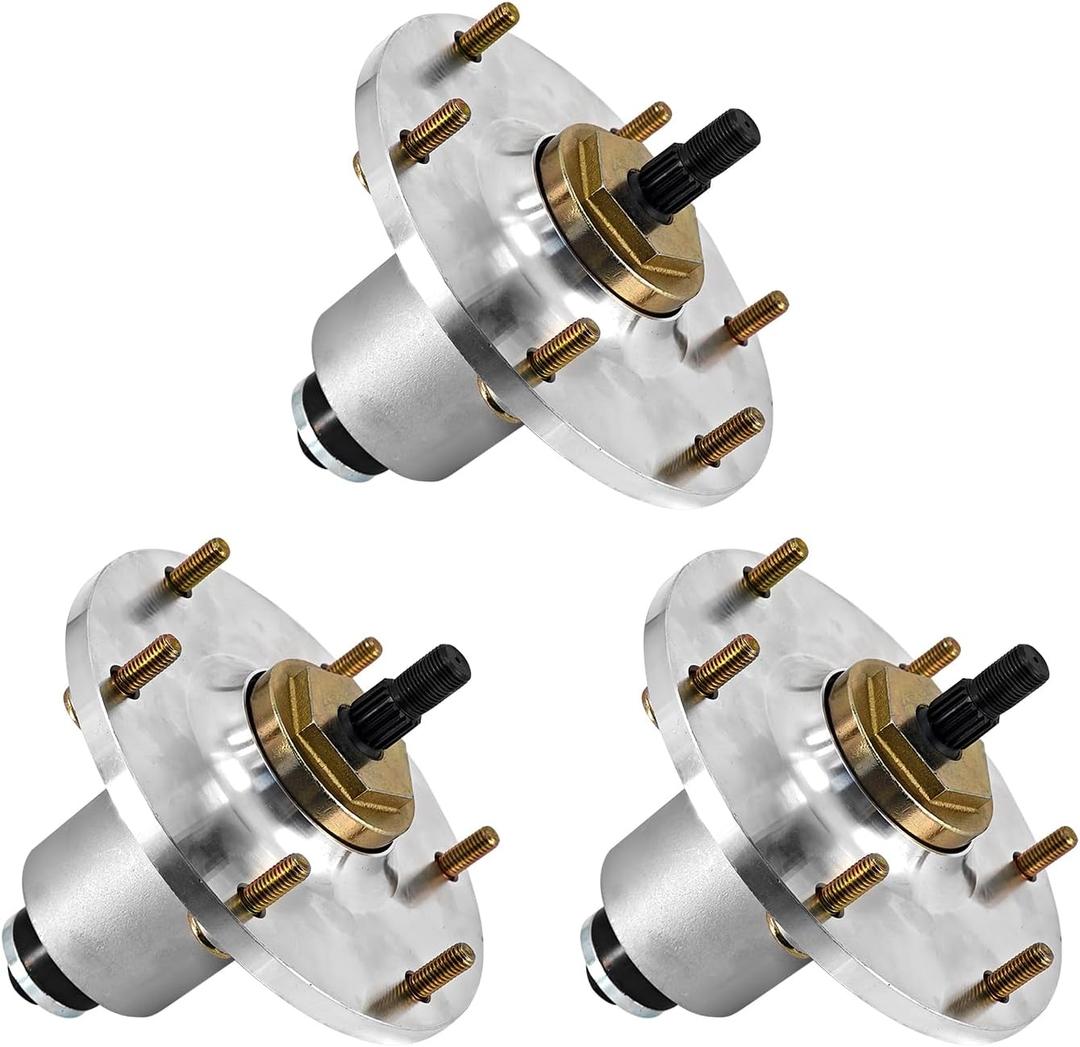 109-6917 Mower Deck Spindle Assembly 3Pcs, Fits for Exmark 48 52 60 66 and 72 Inch Lazer Z AS/DS/XS/X Series Ride-On Zero Turn Mowers, 7-1/2 Inch Height; 103-9541, 810-CSP2287N, 82-055, 285-887