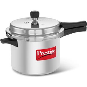 Prestige Popular Aluminum Pressure Cooker, 5 L, Silver (5.3 Quarts)