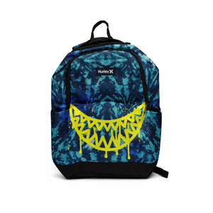 Hurley Vibrant tie-dye backpack with neon grin, Size Unknown