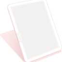 deweisn Folding Travel Mirror Lighted Makeup Mirror with 72 LEDs 3 Colors Light Modes, USB Rechargable, Portable, Ultra Thin, CompactVanity Mirror with Touch Screen Dimming for Cosmetic (Pink)
