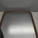 22x16 in Rectangle Warm Walnut Polished Wall Mirror