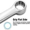 DURATECH 12mm Extra Long Ratcheting Wrench, Metric, CR-V Steel