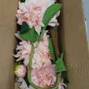 Artificial Dahlia Flowers  Set of 3 | 27.9" Tall Real-Touch Silk Dahlia Stems with Large 6.1" Blooms | Lifelike Soft Pink Faux Flowers for Home Decor, Wedding, Centerpieces & Floral Arrangements